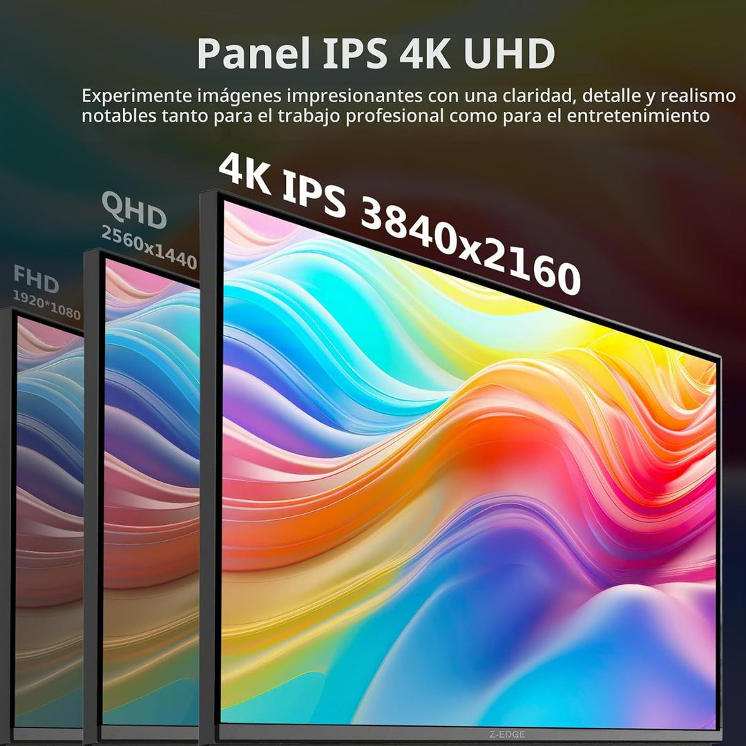 Monitor 4K, monitor IPS Z-Edge de 27 pulgadas, monitor de computado...