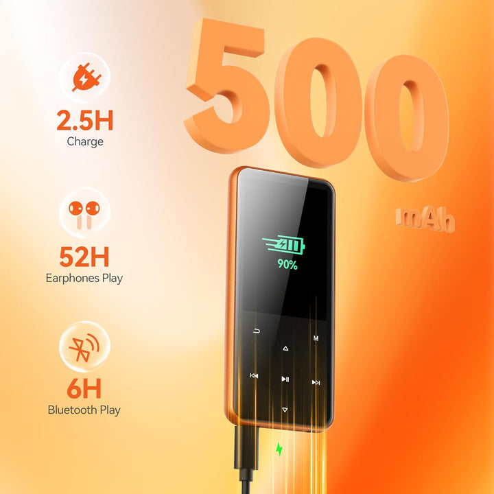 AGPTEK Reproductor MP3 de 64 GB con Bluetooth, reproductor de músic...