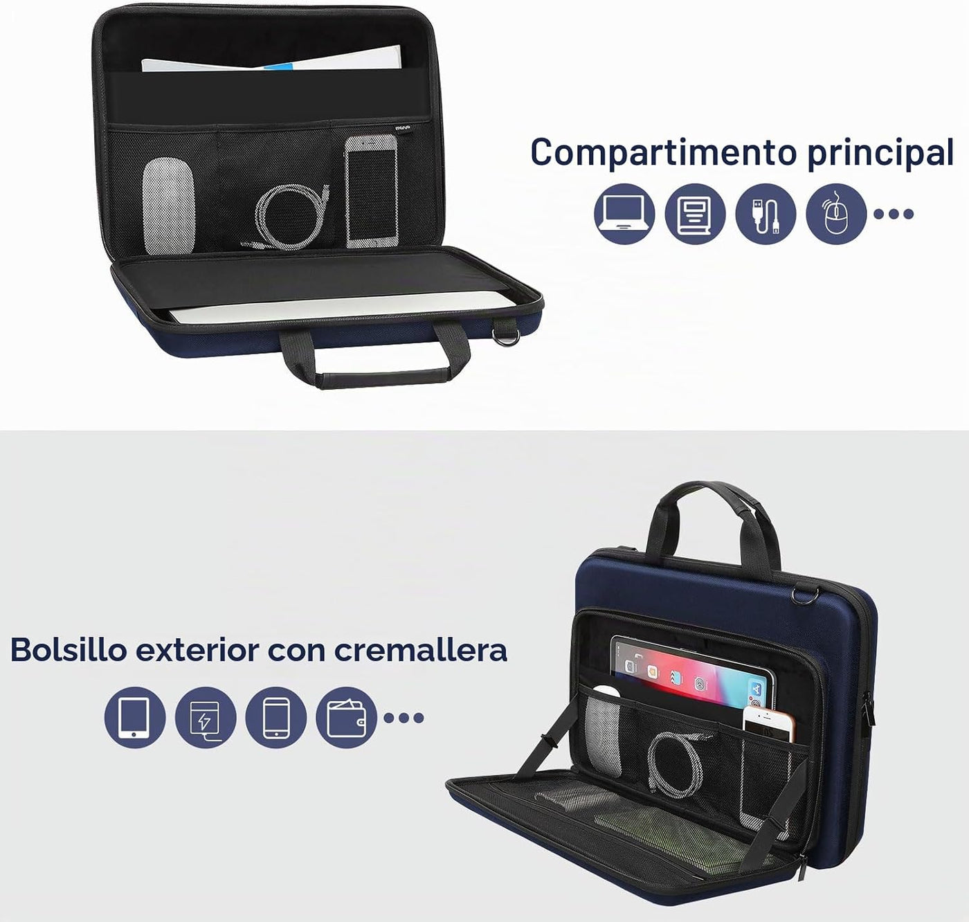 MOSISO Funda rígida para laptop, para hombres y mujeres, bolsa de c...