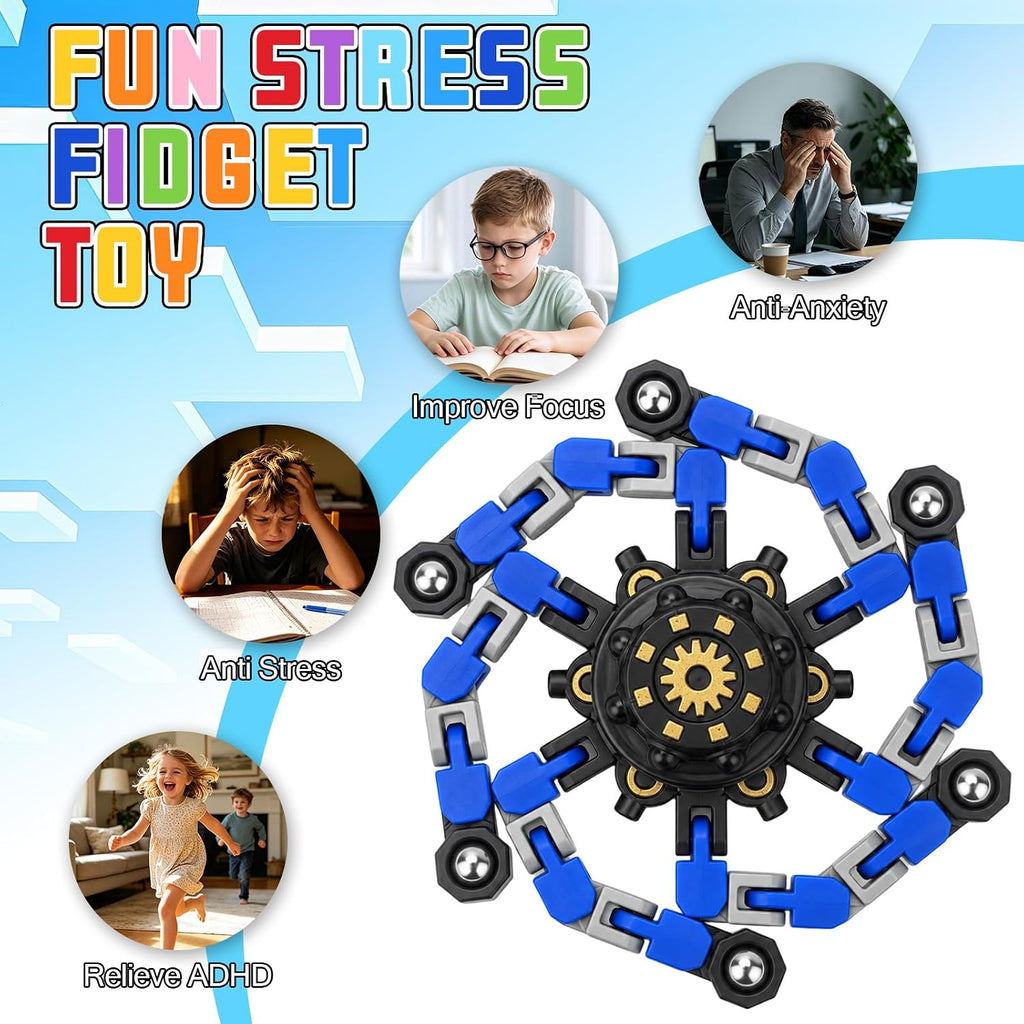 30 piezas transformables Fidget Spinners para niños, diez colores