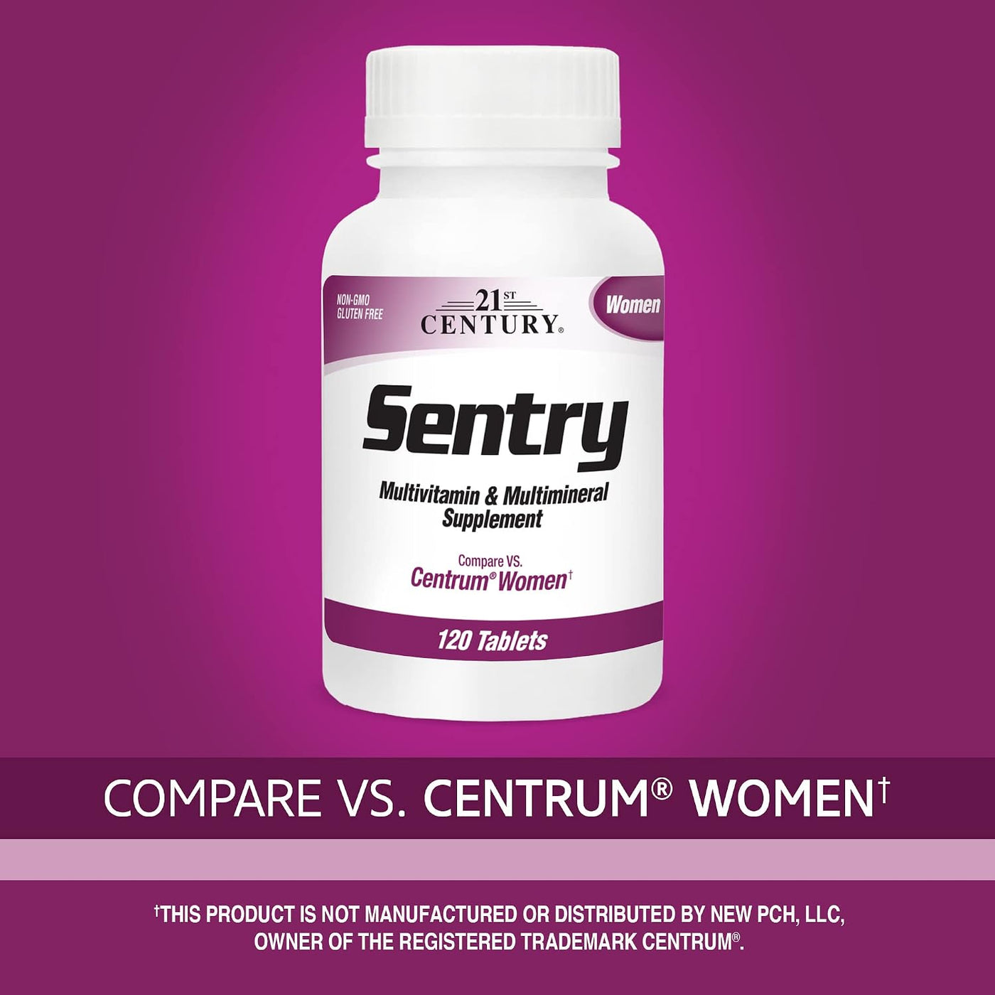 21st Century Sentry - Tabletas multivitamínicas para mujer, 120 uni...