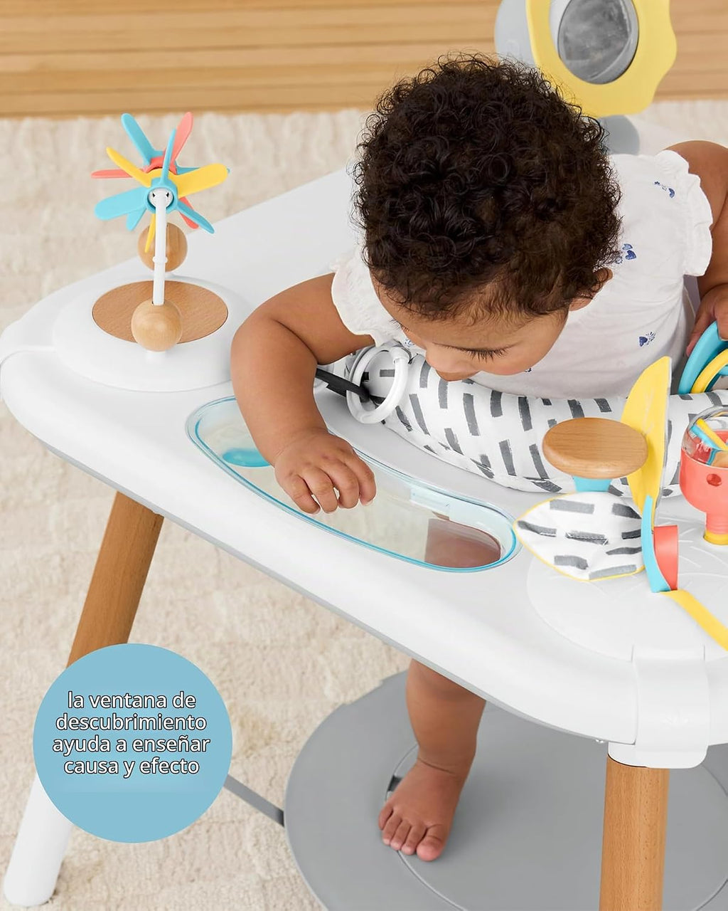 Skip Hop Discoverosity - Centro de actividades de 3 etapas inspirado en Montessori y mesa de juego para bebés a partir de 4 meses