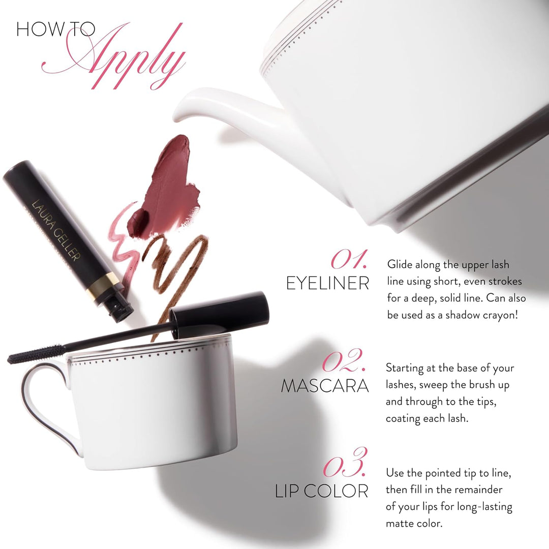 LAURA GELLER NEW YORK The Kajal Collection - Kit de maquillaje de 3...