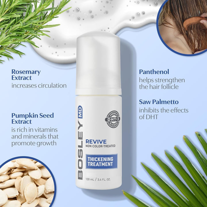 Tratamiento para engrosar el cabello BosleyMD, Tratamiento espumoso...
