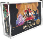 Vitrina de acrílico premium para caja de refuerzo de Disney Lorcana con cierre magnético