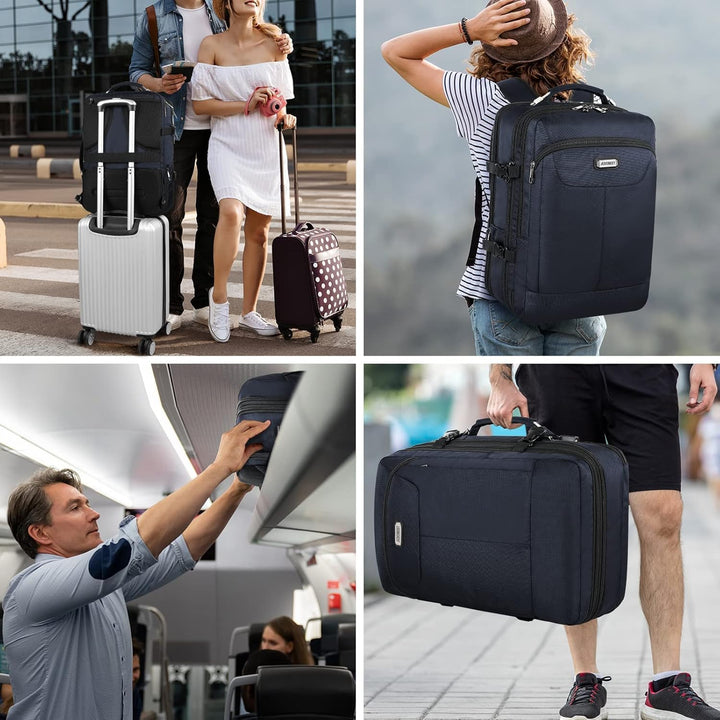 VECKUSON 50L Carry-On Backpack - TSA Approved, Expandable to 40L\/5...