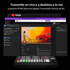 Osee GoStream Duet 8 ISO - Conmutador de vídeo en vivo, 4 HDMI + 4 SDI, XLR