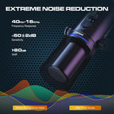 P PUPGSIS Micrófono de podcast XLR\/USB, micrófono para juegos con...