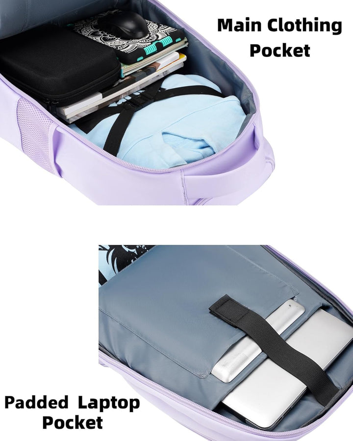 MATEIN Mochila con ruedas para mujer, mochilas de viaje para laptop...