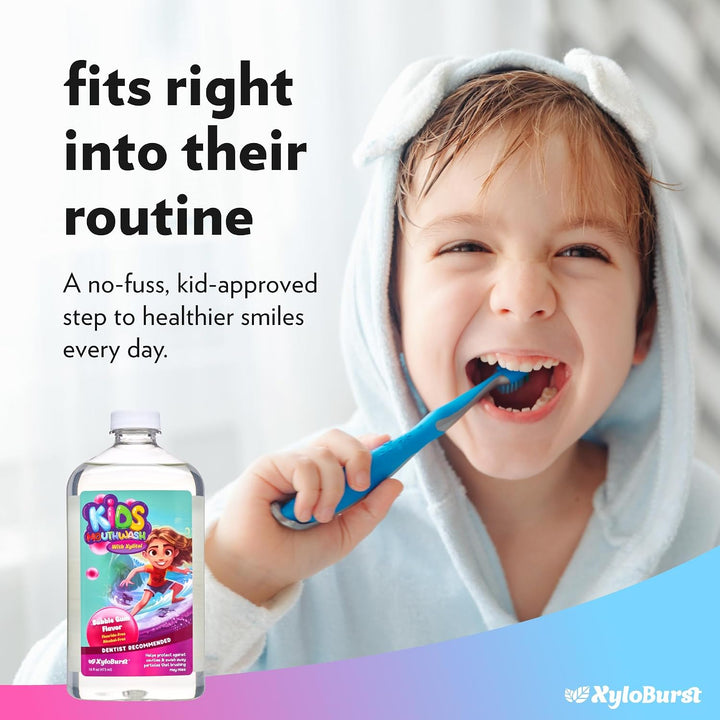 Xyloburst Oral Rinse Kids Enjuague Bucal - Enjuague bucal con xilit...