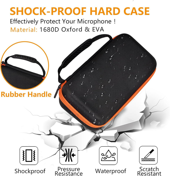 Estuche para micrófono inalámbrico compatible con el sistema de dos...