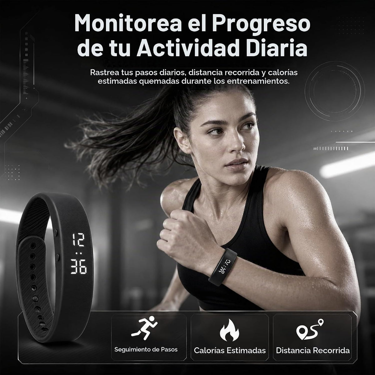 Pulsera vibratoria silenciosa de la alarma, perseguidor recargable de la