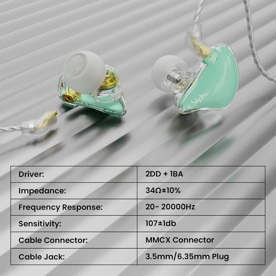 Auriculares BASN Bmaster con monitor en el oído, auriculares IEM de...