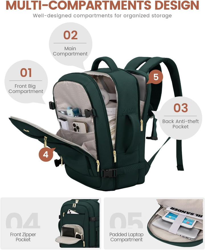 LOVEVOOK Mochila de viaje para mujer y hombre, Mochilas de viaje