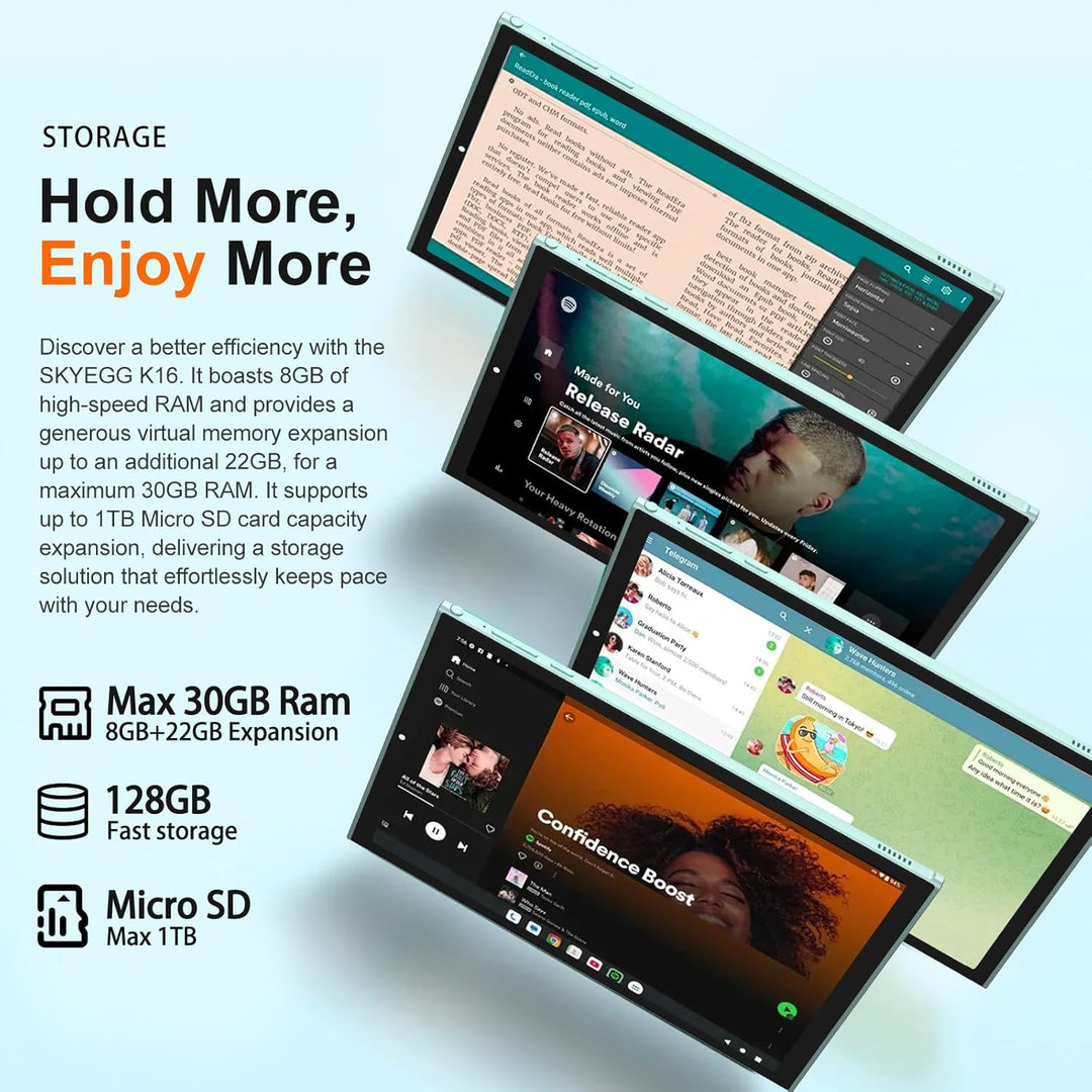 SKYEGG 2026 Tableta Android 15 Tabletas de 10.1 pulgadas, 30GB RAM...