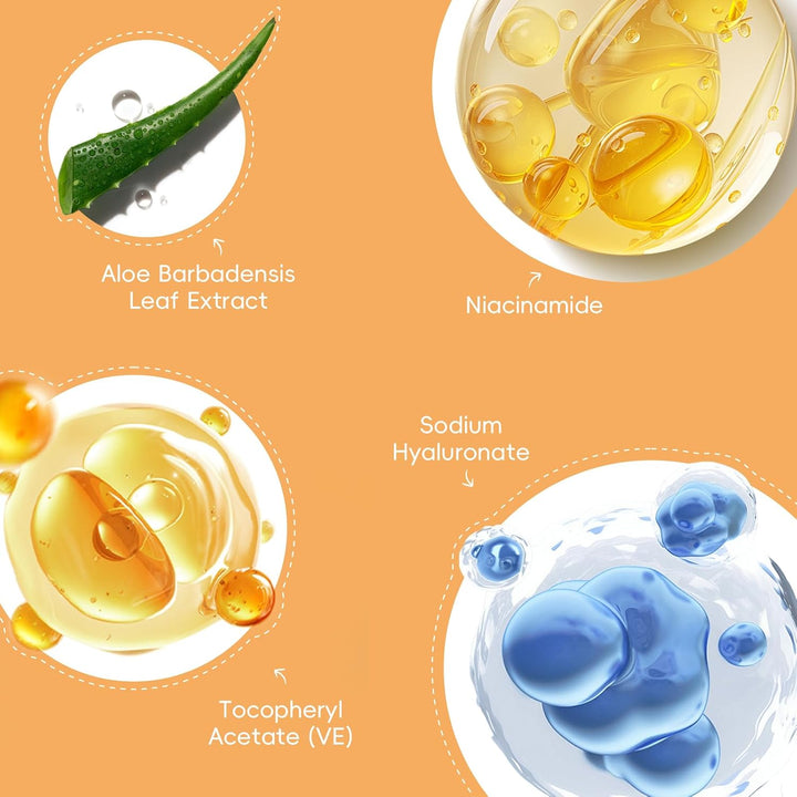 QUIYUM Juego de cuidado de la piel, cúrcuma con vitamina C, 7 pieza...