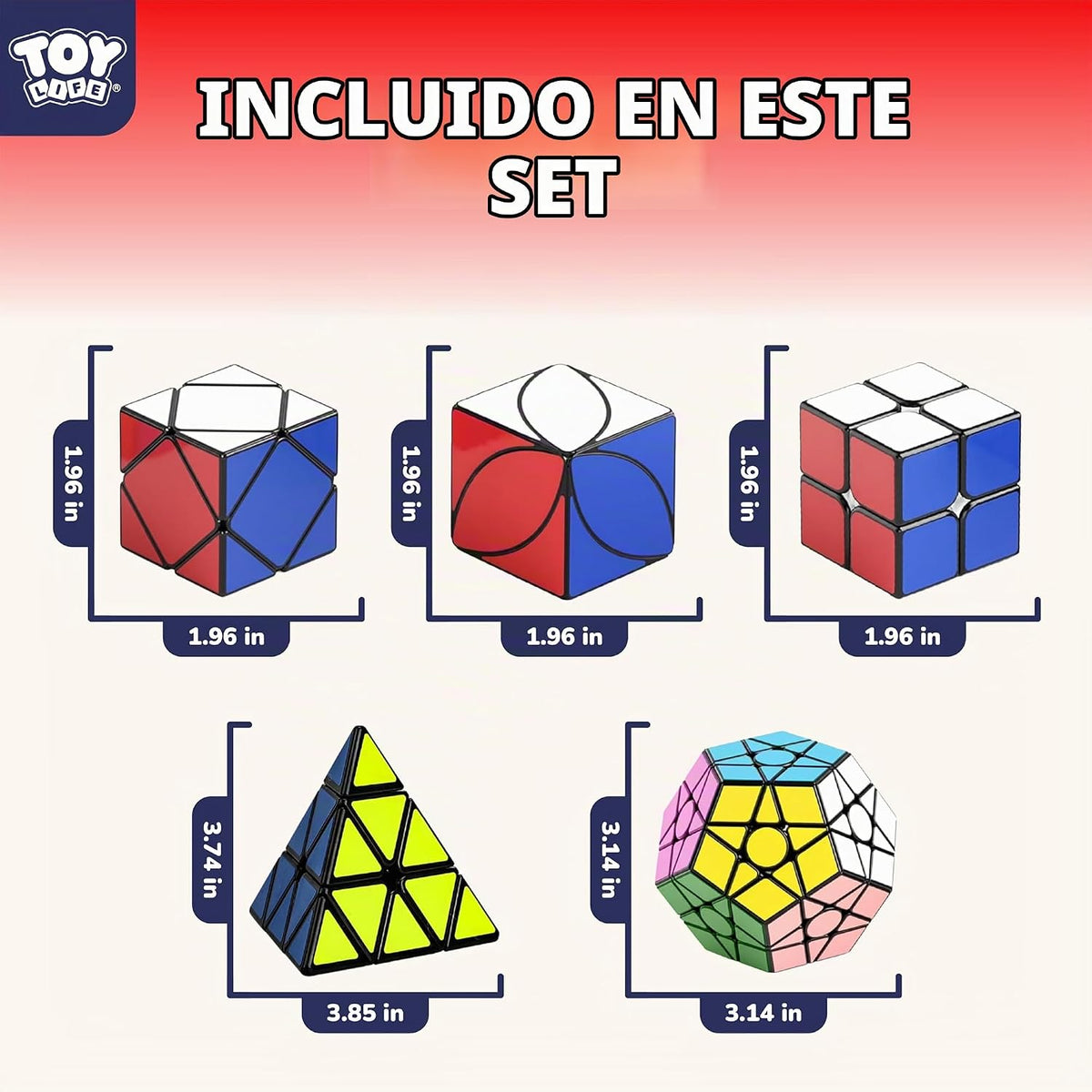 STEAM Life Juego de 10 cubos de velocidad, variedad de formas y niveles de dificultad, incluye pirámide de 2 x 2, 3 x 3, 4 x 4, espejo, megaminx y más, cubos de rompecabezas de giro suave y rápido para niños y adultos, a partir de 8 años