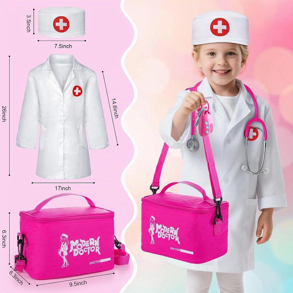 Kit de Doctor para Niñas, 34 Piezas, Set de Juego Fantasma de Doctor
