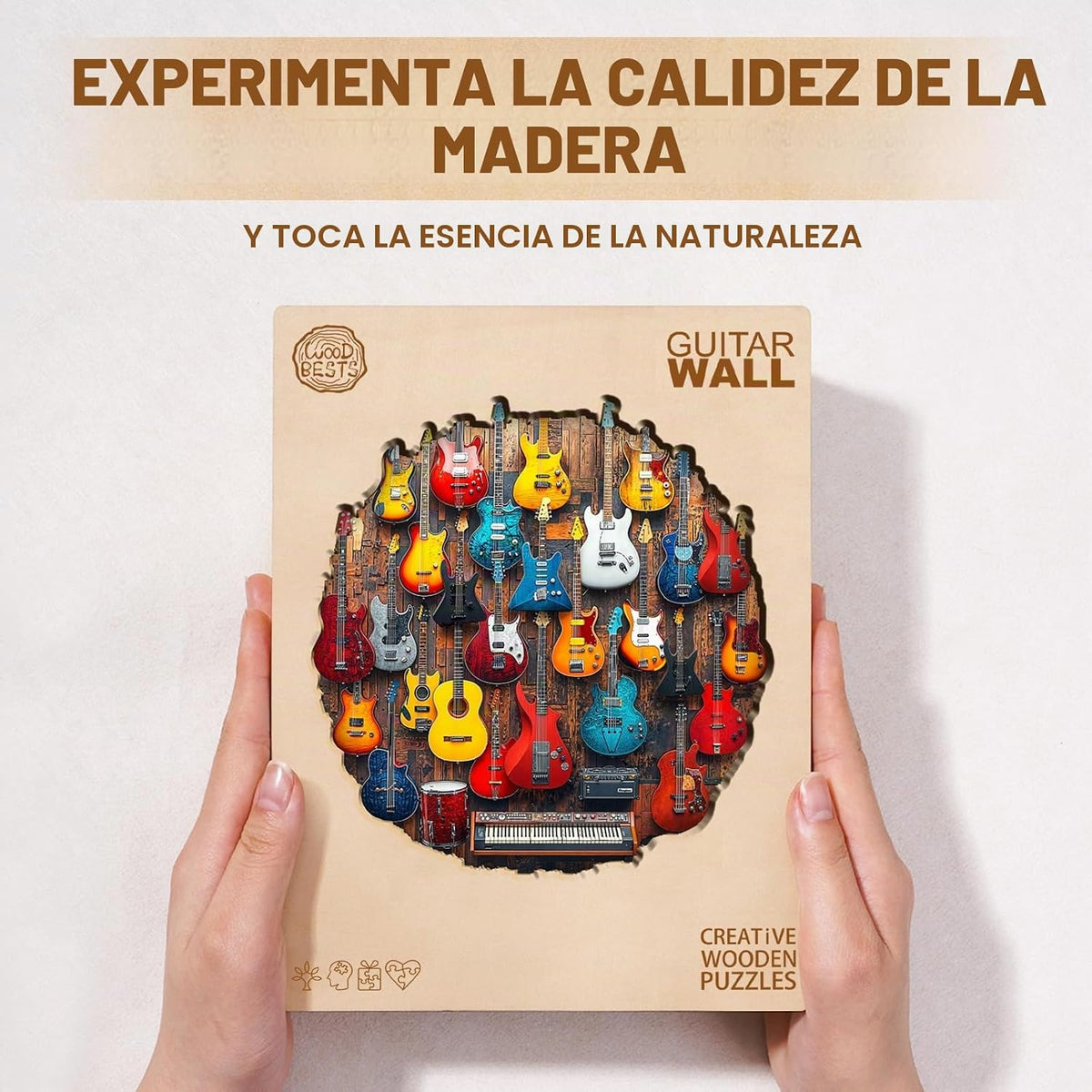 Rompecabezas de madera para adultos, rompecabezas de madera de pared de