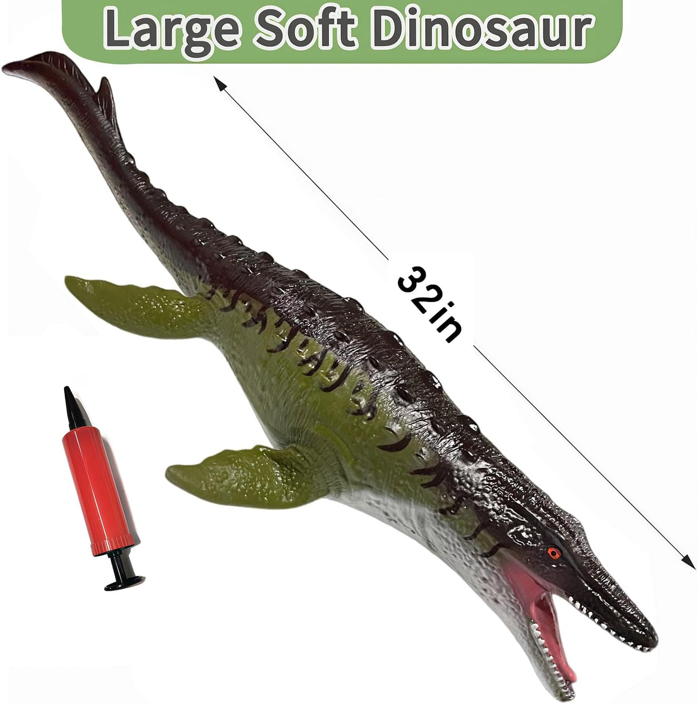 YONGJULE Juguetes grandes de dinosaurios Mosasaurus de 32