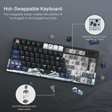 Womier S-K80 Teclado 75% con Pantalla Multimedia a Color Teclado Me...