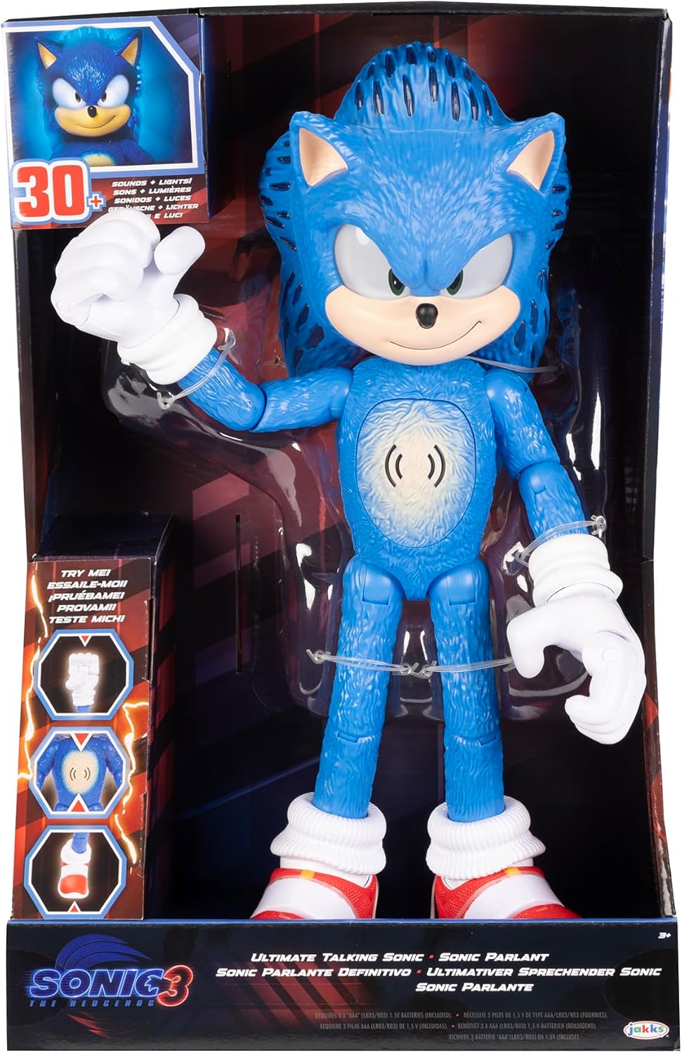 Sonic Figura de The Hedgehog 3 Ultimate Talking Sonic de