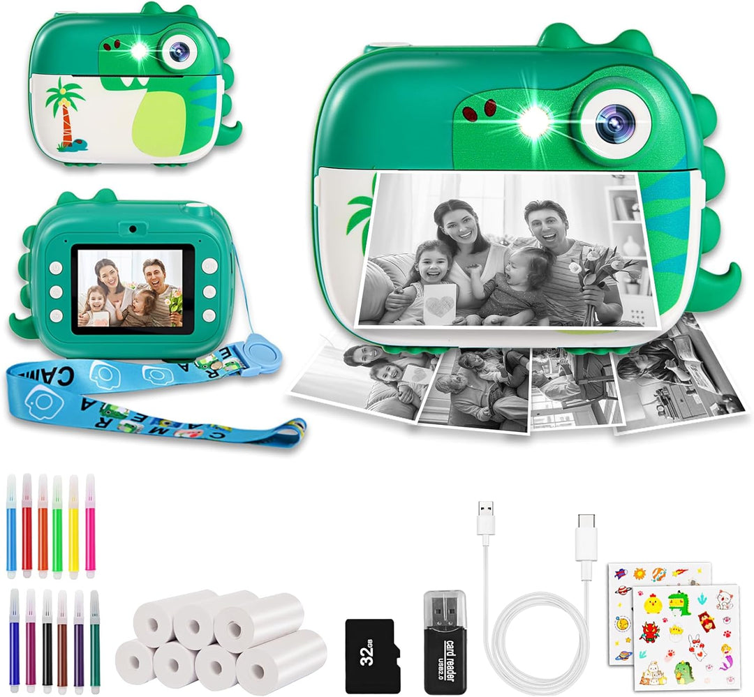 Cámara de impresión instantánea para niños, juguetes de cámara digi...
