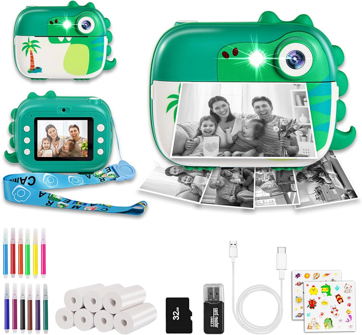 Cámara de impresión instantánea para niños, juguetes de cámara digi...