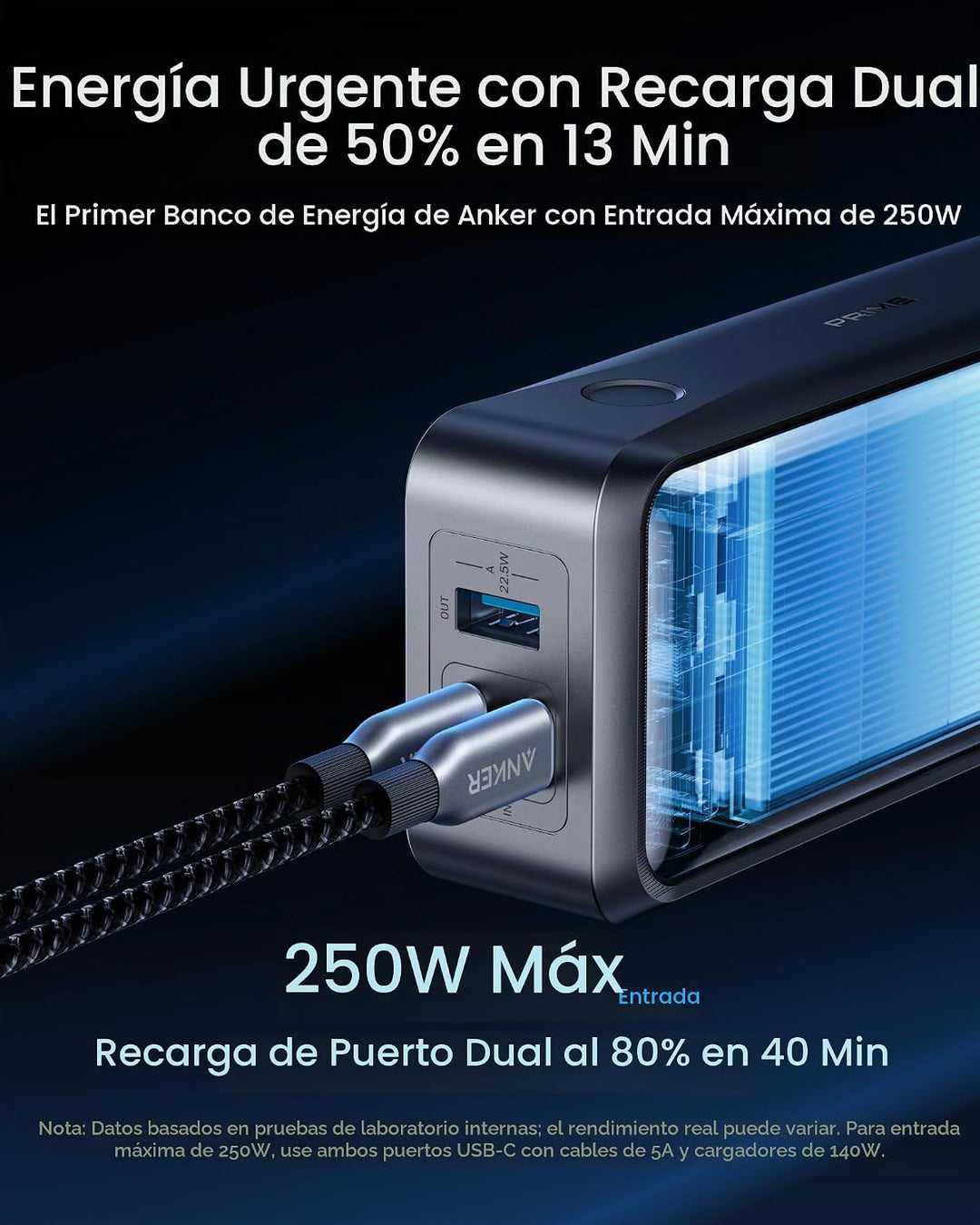 Anker Prime Power Bank y batería de carga móvil PD (paquete)
