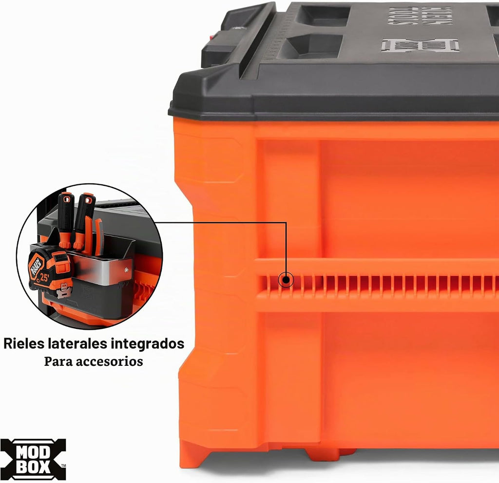 Klein Tools 54723MB MODbox Caja modular de tres gavetas de profundidad múltiple
