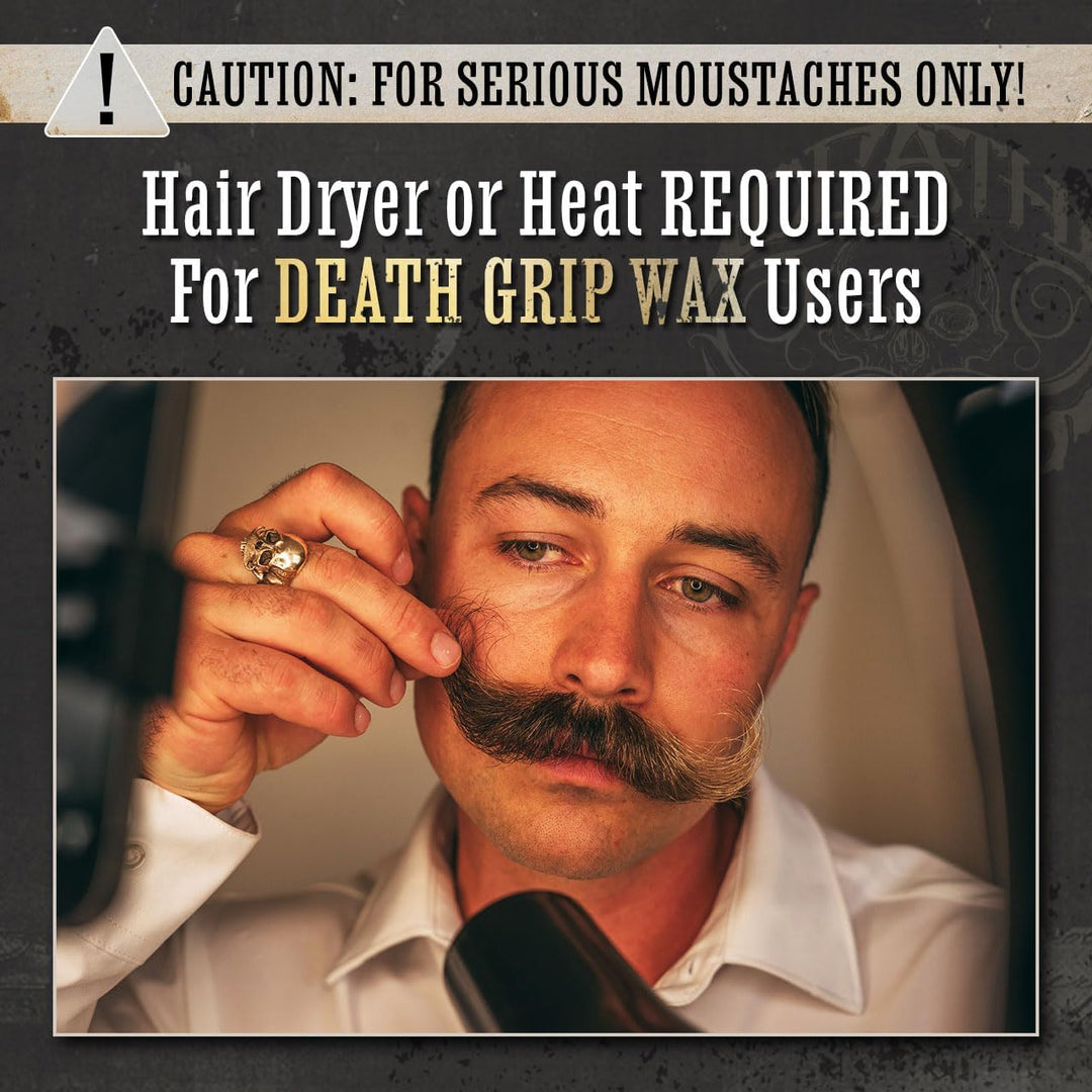 THE VINTAGE GROOMING CO. Cera de bigote Death Grip Cera para bigote...