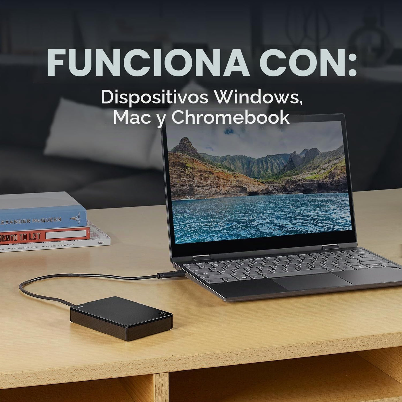 Disco duro externo portátil Seagate de 5 TB - USB 3.0 para PC, Mac,...