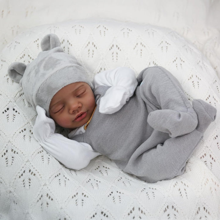 CHAREX Muñecos de bebé Reborn realistas negros - Muñeca de bebé de...