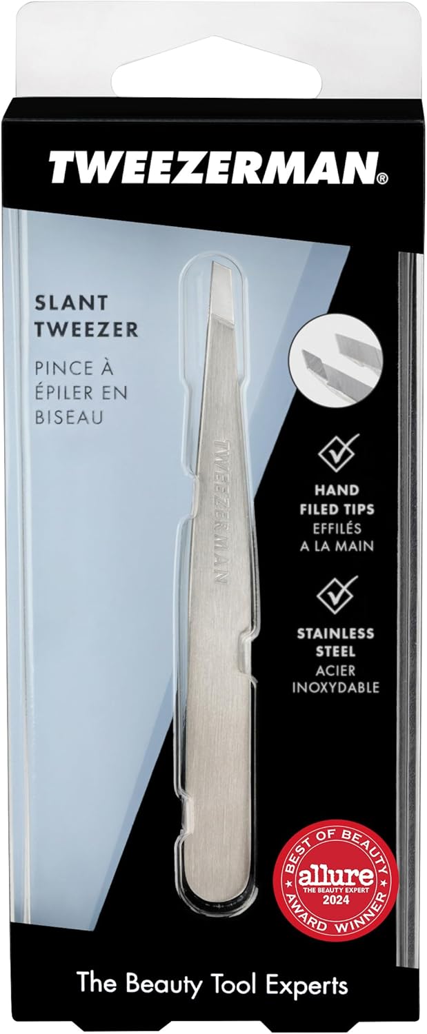 Tweezerman - Pinza inclinadas para cejas de acero inoxidable