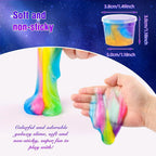 Paquete de 118 juguetes de slime para fiesta, mini galaxia a granel para aliviar el estrés para niños, masilla suave, juguete de bricolaje, suministros para el aula, cumpleaños, bolsas de regalo, calendario de Adviento