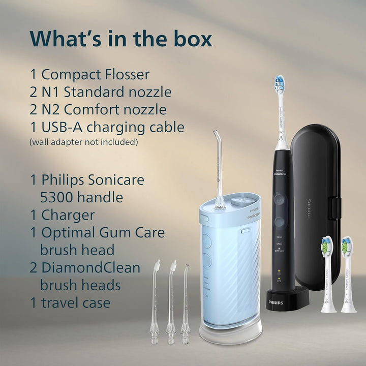 Philips Sonicare Compact Flosser 1000, azul, Cepillo de dientes rec...