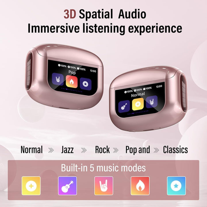Thunelec Auriculares inalámbricos, auriculares Bluetooth 5.4 con pa...