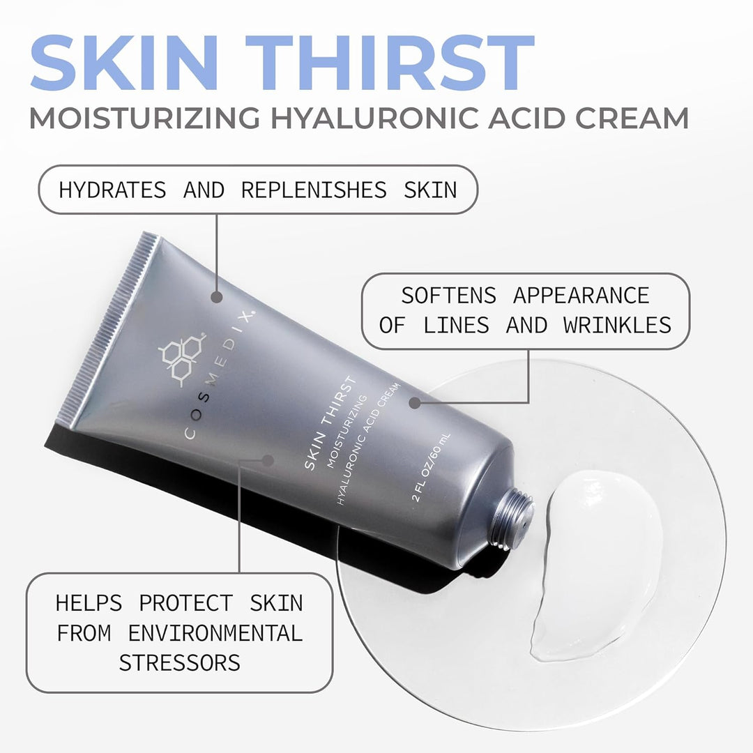 COSMEDIX Skin Thirst - Hidratante de ácido hialurónico para el cuid...