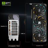GIGABYTE Tarjeta gráfica GeForce RTX 5080 Gaming OC 16G, sistema de...