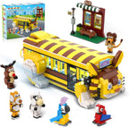 HOGOKIDS Juego de construcción de autobús escolar para