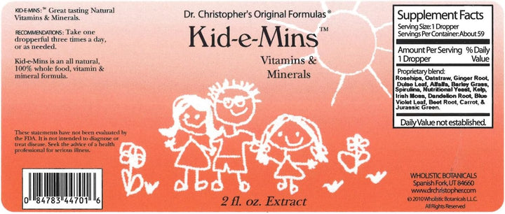Christopher's Original Formulas Kid-E-Mins Vitaminas y minerale...