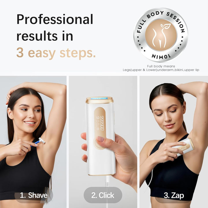 Dispositivo de depilación láser IPL para mujeres y hombres, seguro...