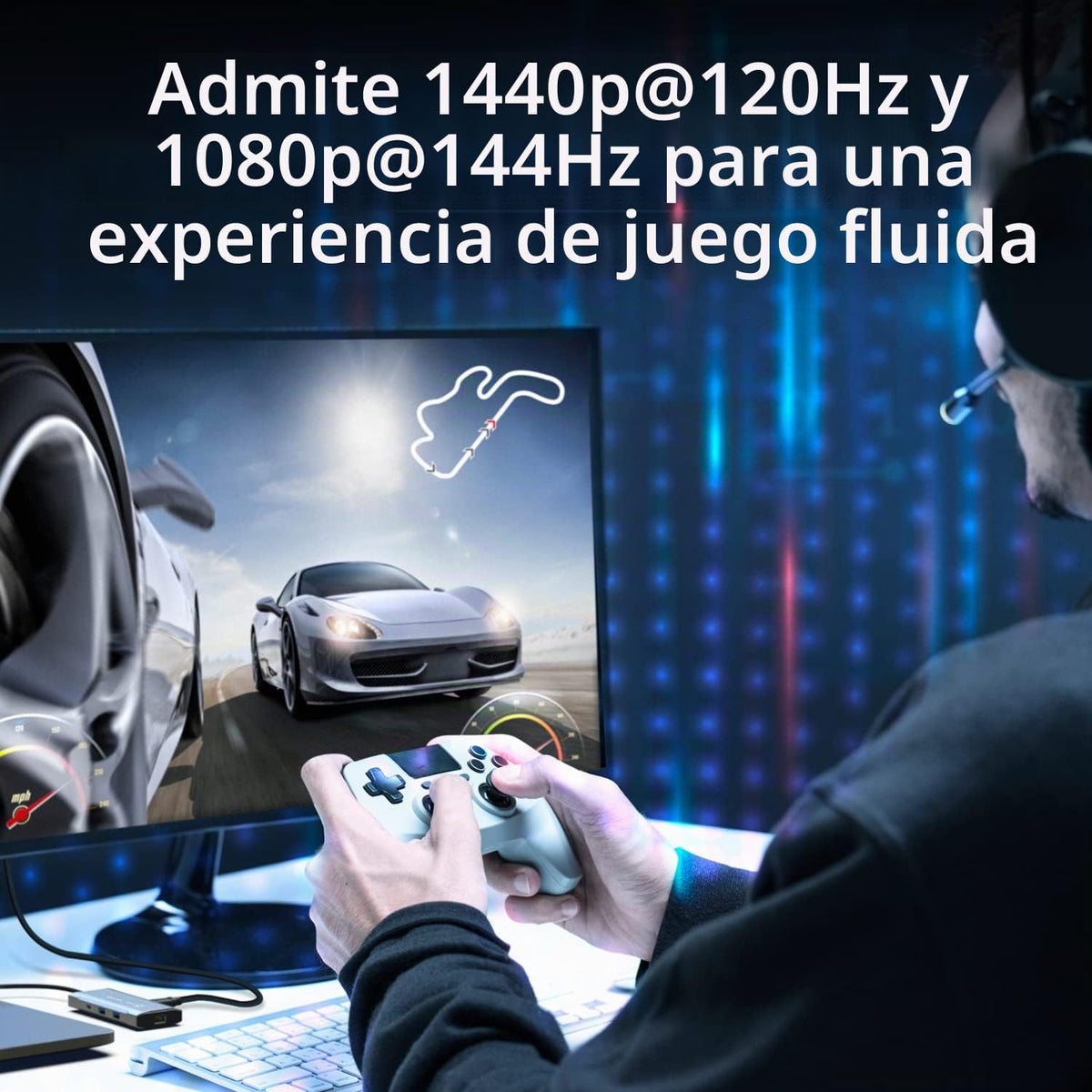 j5create Estación de acoplamiento para laptop, 9 en 1, 4K60Hz HDMI, USB-C