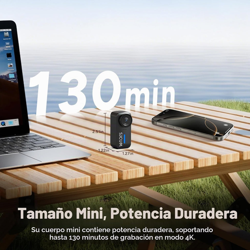 SJCAM Cámara subacuática del cuerpo de C110PLUS 4K, cámara POV, ángulo