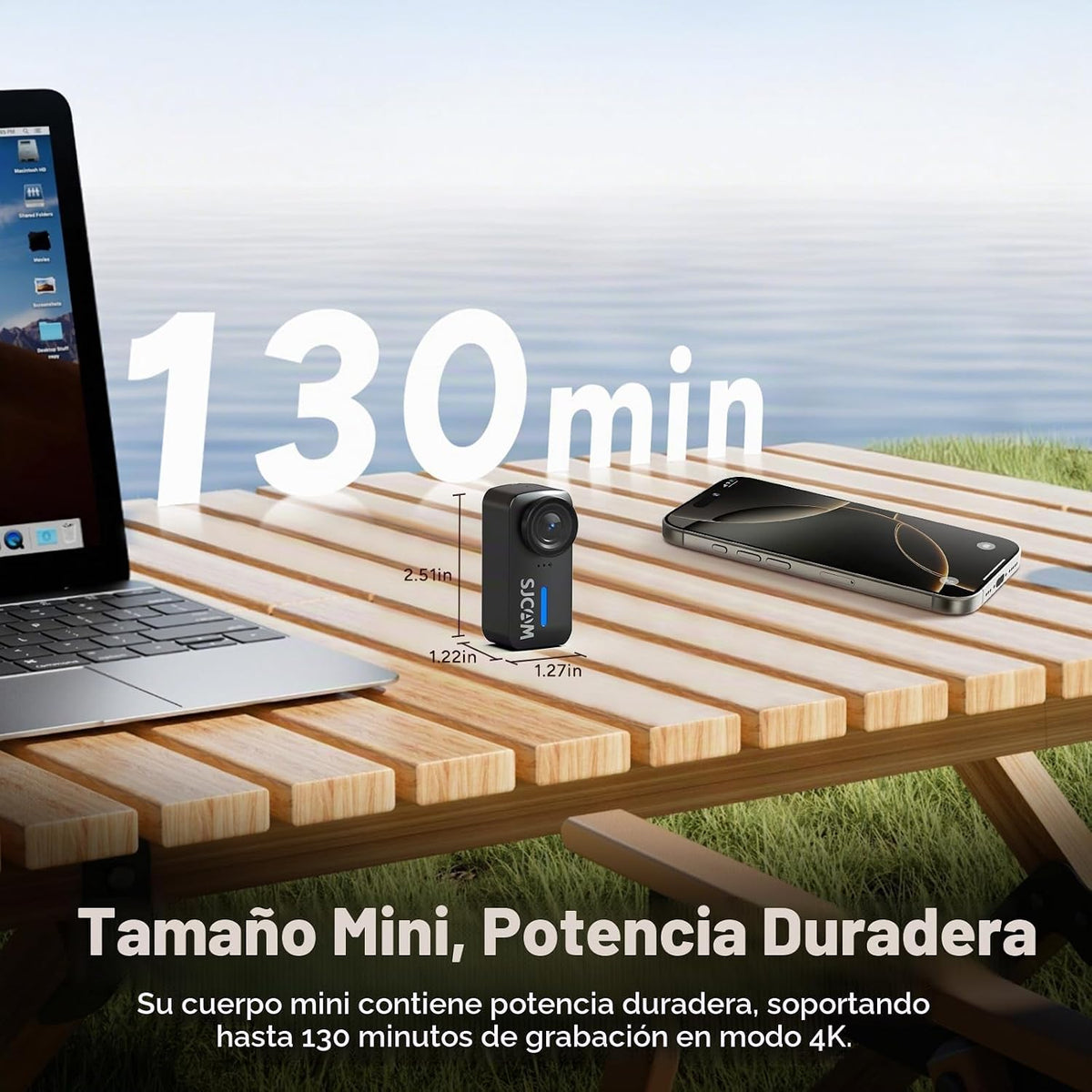 SJCAM Cámara subacuática del cuerpo de C110PLUS 4K, cámara POV, ángulo