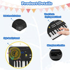 37 teclas para niños pequeños, teclado de piano eléctrico, pianos con micrófono