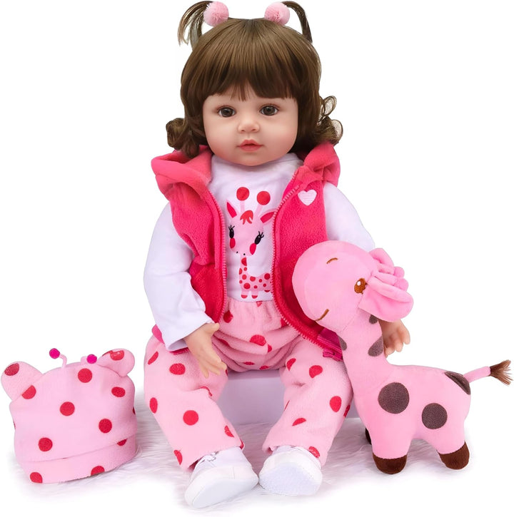 CHAREX Muñeca de bebé realista - Muñecas de bebé Reborn niña de 18...