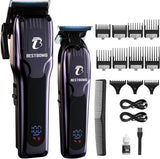 BESTBOMG® Cortadora de pelo profesional para hombres, juego de cort...