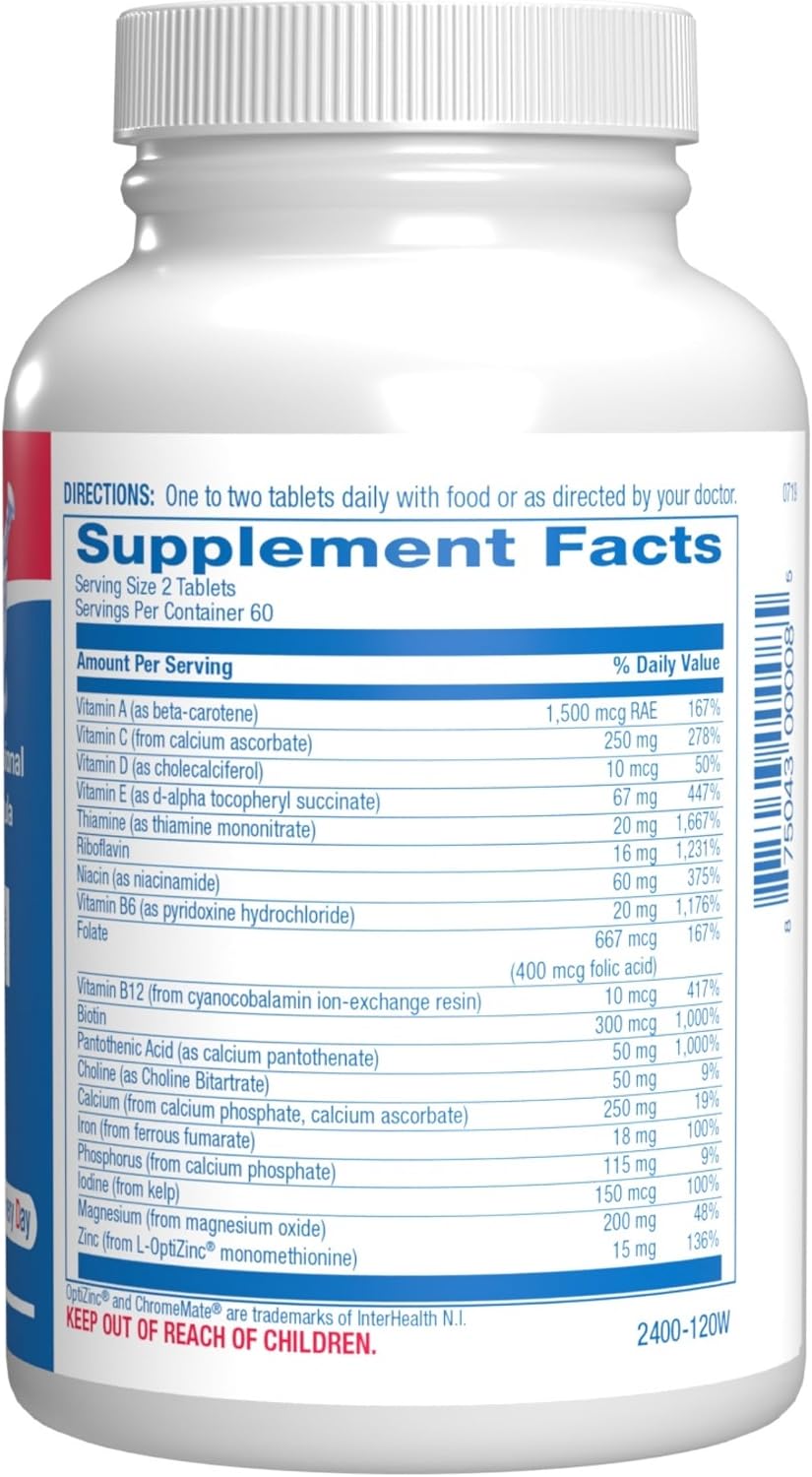 Multivitamínico para adultos 30 en 1 con hierro, rico en antioxidan...