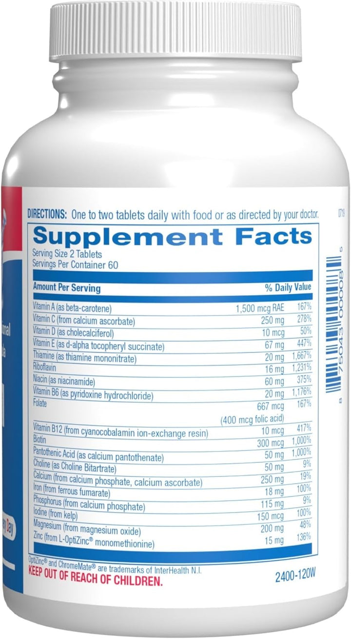 Multivitamínico para adultos 30 en 1 con hierro, rico en antioxidan...
